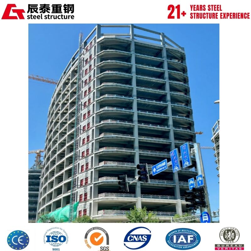 Installation rapide de bâtiment de grande hauteur de structure métallique durable préfabriquée de haute résistance rentable