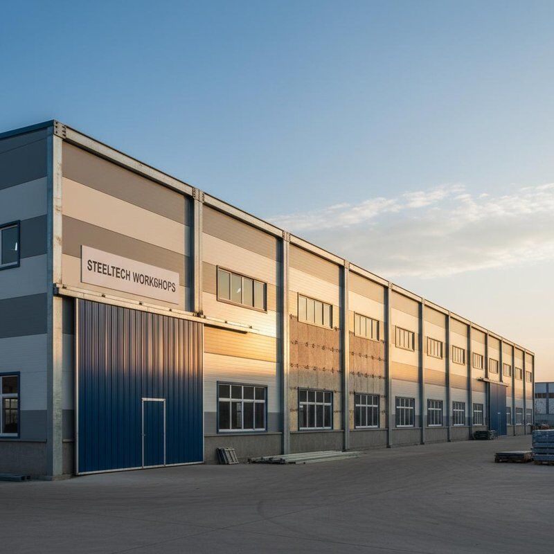 Customizable Length Steel Structure Workshop Equipped with Optional Thermal Insulation and H Section Column Beam Support