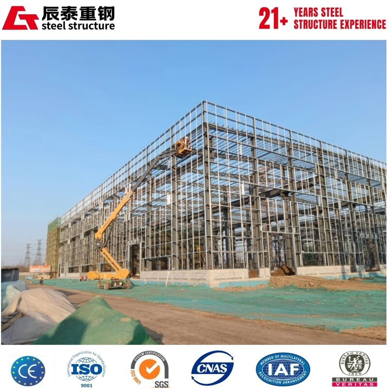 Q355B hot-rolled H-type portal steel frame structure workshop building