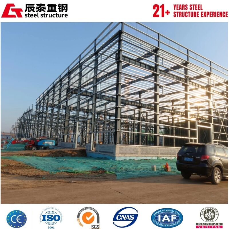 Q355B hot-rolled H-type portal steel frame structure workshop building