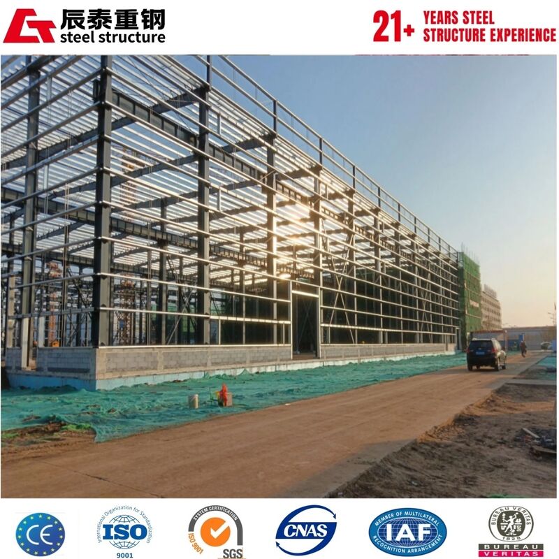 Q355B hot-rolled H-type portal steel frame structure workshop building
