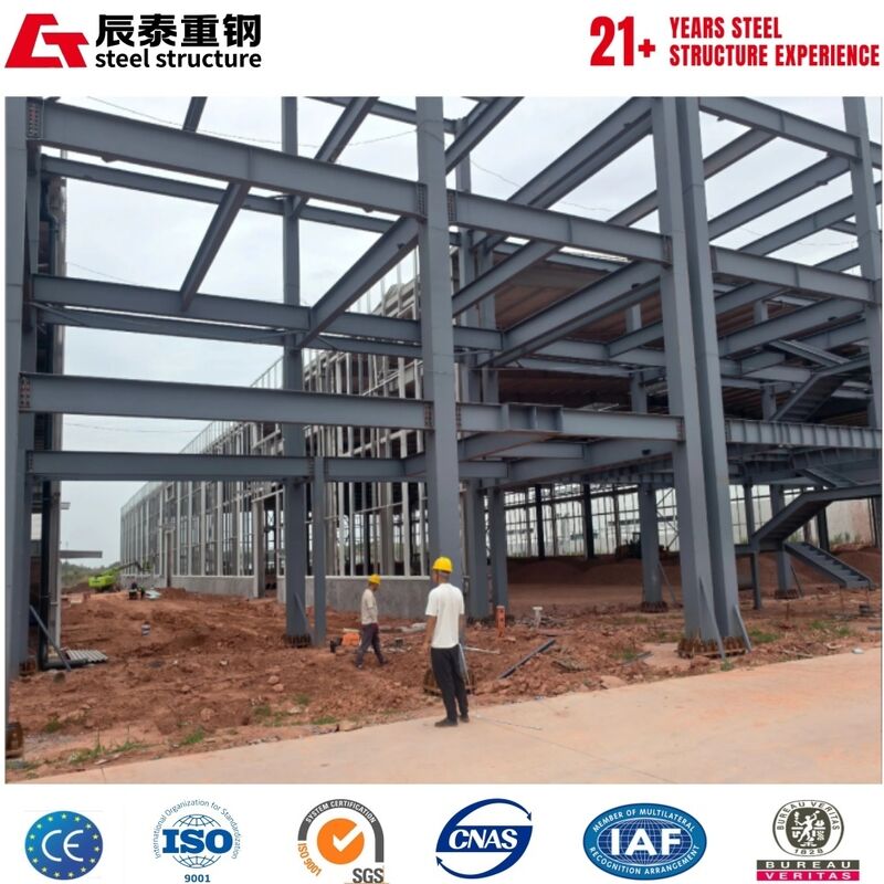 High Load Bearing Multi-layer Steel Building with Reinforced Composite Floor Slab