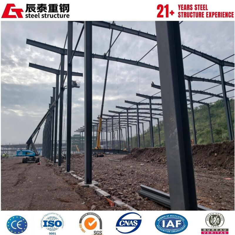 Large Span Clear Span Steel Workshop Without Middle Support Columns