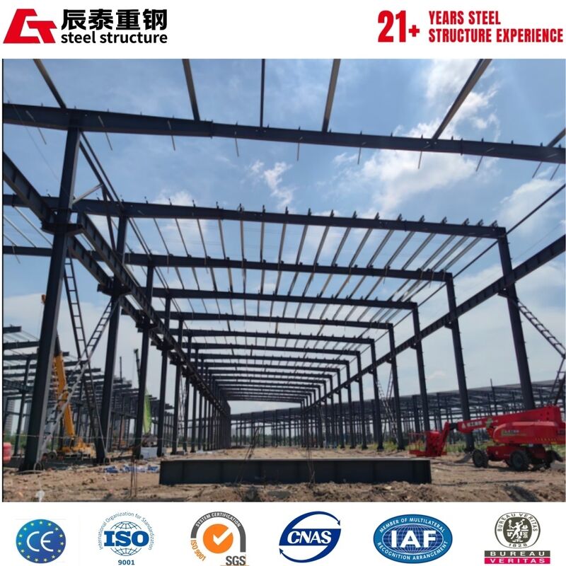 Wind Resistant Prefab Steel Workshop For Coastal Area Industrial Construction