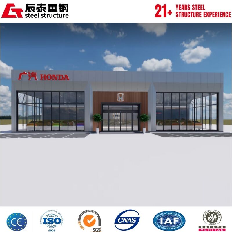 Prefabricated Steel Structure Exhibition Hall with Galvanized/Painted Anti-Corrosion-Free Design