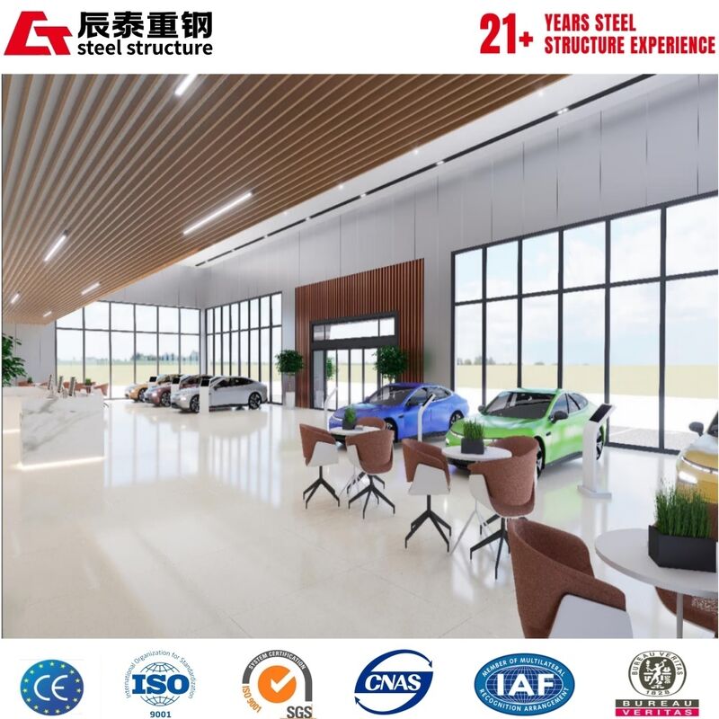 Prefabricated Steel Structure Exhibition Hall with Galvanized/Painted Anti-Corrosion-Free Design