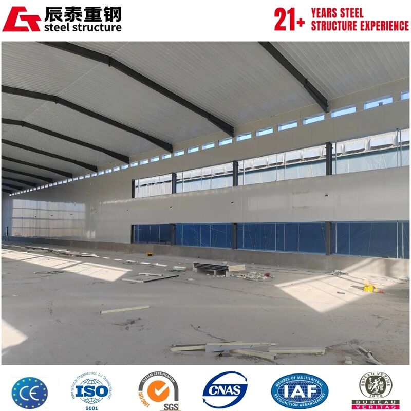 Wind Resistant Prefab Steel Workshop For Coastal Area Industrial Construction