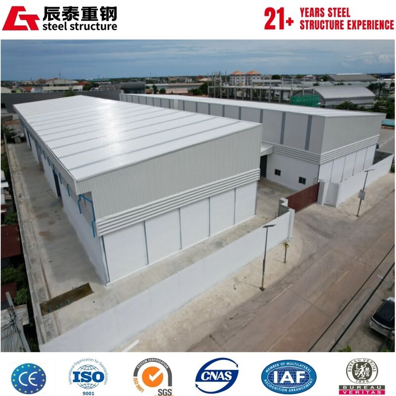 Weather Resistant Prefab Steel Workshop Building for Manufacturing Factory Use
