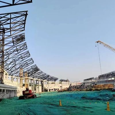 High Rise Long Span Steel Structure Gymnasium Prefabricated Customized