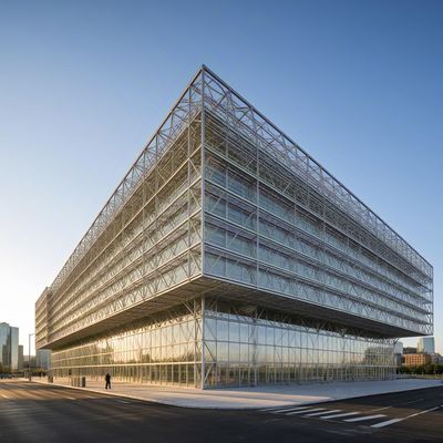 Good Toughness Steel Structure Office Building Metallic Materials