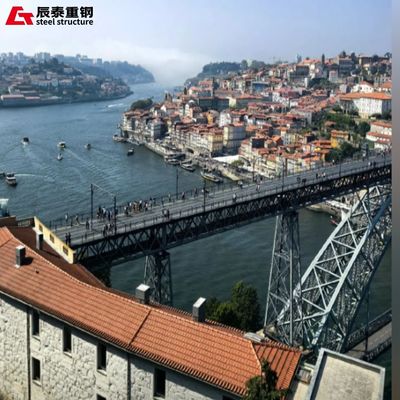Long Span Steel Truss Pedestrian Bridge Heavy Duty Steel Frame Bridge
