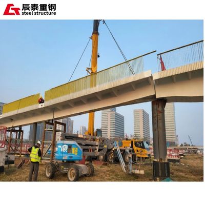 Heavy Steel Truss Bridge Building Long Span Pedestrian Bridge Customized