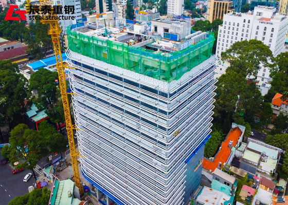 High Rise Building Steel Structure Prefabricated Metal Buildings Construction