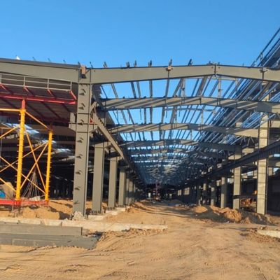 Prefab Steel Structure Warehouse High Intensity Metal Structure Building