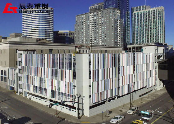 Q235 Q355 Steel Car Parking Building Multi Story Steel Garage Construction
