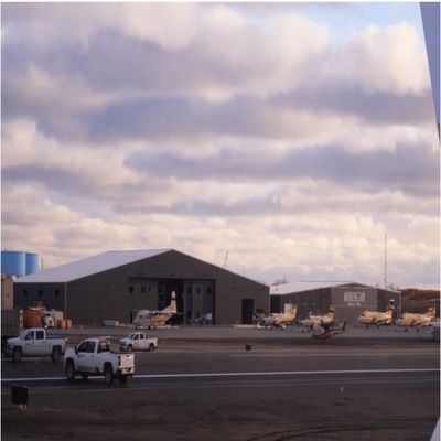Prefab Metal Aircraft Hangar Steel Buildings , Prefabricated Aircraft Hangar Construction