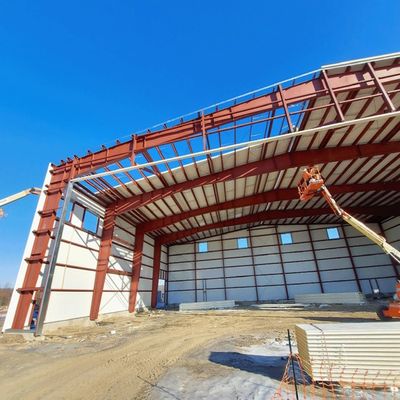High Intensity Prefab Hangar Buildings Fast Install Steel Airplane Hangar Building