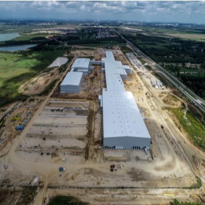 Prefabricated Steel Frame Building Workshop Lightweight Steel Frame Construction