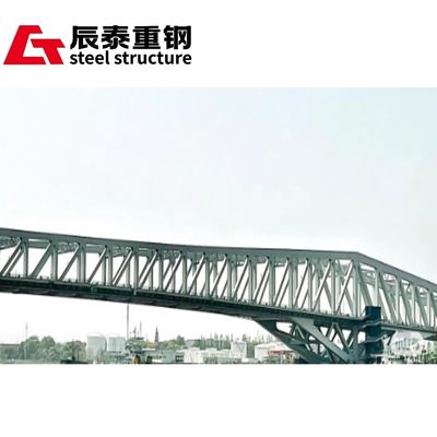 Online Guidance Steel Truss Bridge Light Weight Steel Cable Bridge