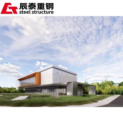 High Strength Lightweight Steel Structure Building Construction For Car Showroom