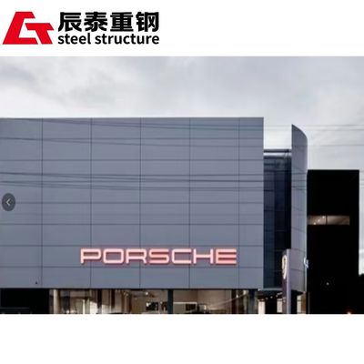 Large Span Steel Structure Car Showroom Construction Lightweight