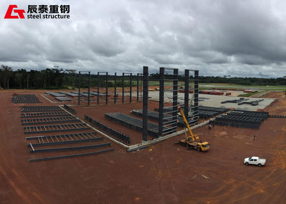 Prefabricated Hot Rolled Steel Structure Aircraft Hangar Warehouse H Section