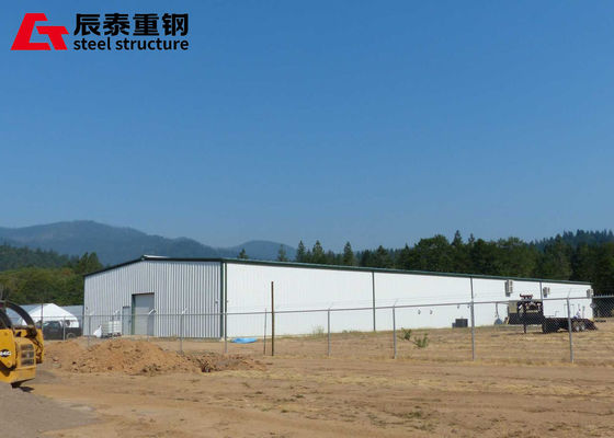 Weather Resistant Prefab Farm Buildings Rectangular Steel Structure Greenhouse