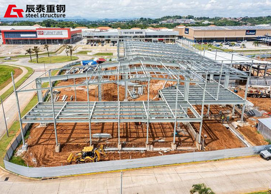 Prefab Metal Building Construction Weather Resistant Steel Constructed Buildings
