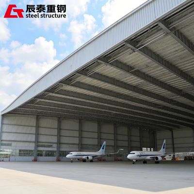 Modern Industrial Metal Hangar Buildings , Prefab Steel Structure Hangar Manufacturers