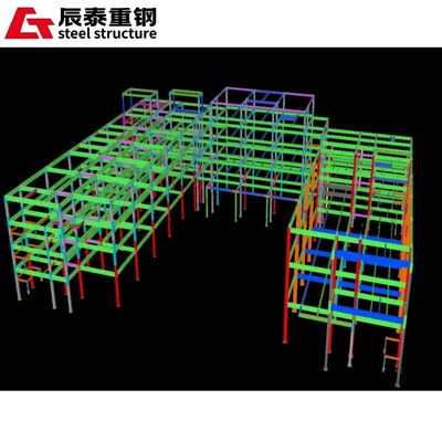 Windproof Prefabricated Steel Structure Building Multi Layer Metal Frame Structure Construction