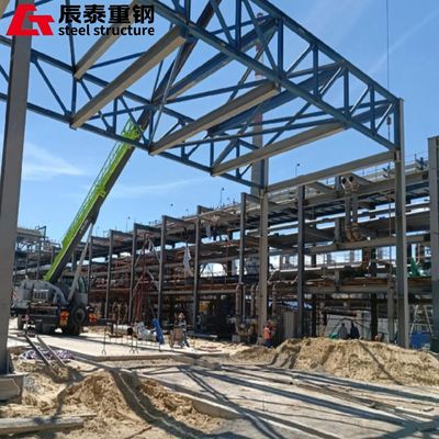Fast Install Steel Frame Prefab Building Industrial High Rise Steel Building Construction
