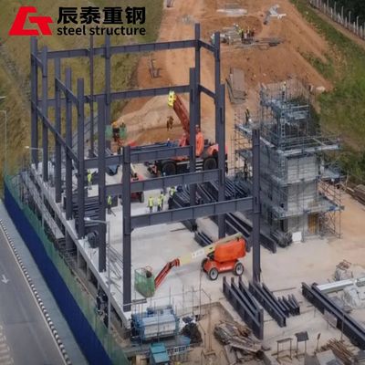 Lightweight High Rise Steel Frame Buildings Construction Steel Structure Grid