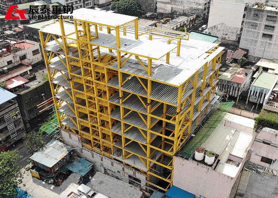 Durable Prefabricated Hotel Building Steel Structure Earthquake Resistant