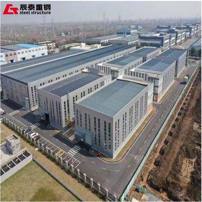 Large Space Steel Frame Structure Building , Prefabricated Commercial Steel Buildings