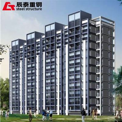 Commercial Steel Structure High Rise Building , Prefab Building Construction