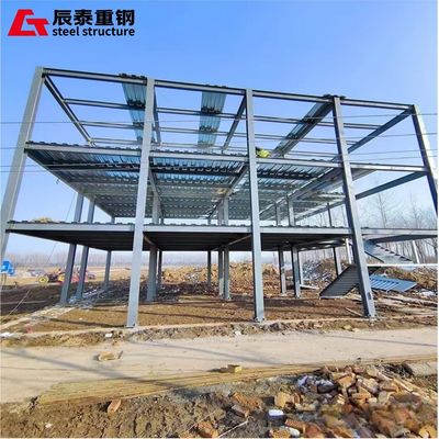 Safety H Shaped Steel Frame Multi Storey Buildings High Strength