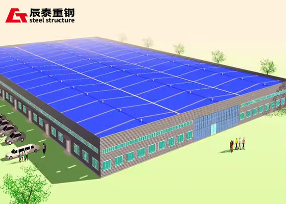Metal Frame Light Prefabricated Steel Structure Building Workshop