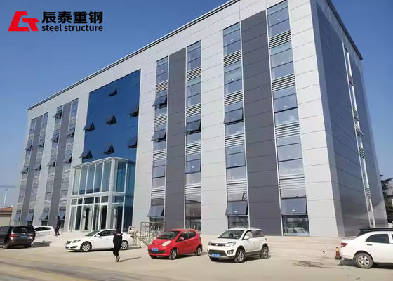 Prefabricated Q355B ASTM A572 Steel Frame Multi Storey Building