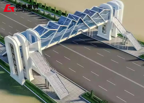 Prefabricated Frame Bridge Steel StructureTruss Pedestrian Bridge