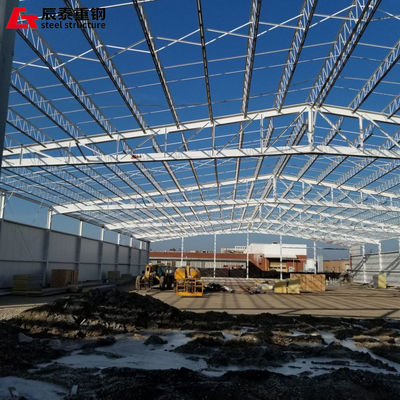 Customized Portal Frame Workshop Steel Structure Building With Crane