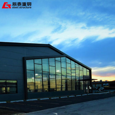 Galvanized Light Steel Structure Frame Workshop with Bridge Crane