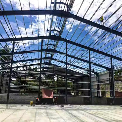 Quick Assembly Prefabricated Steel Warehouse For Temporary Stock Storage