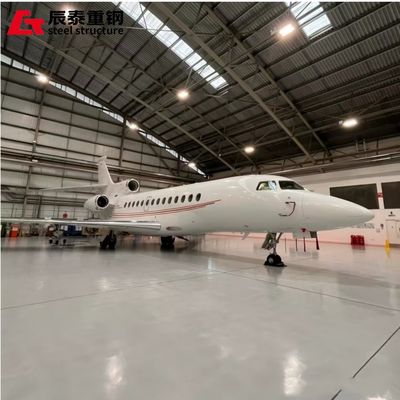 High-strength long-span steel structure hangar building galvanized H-shaped