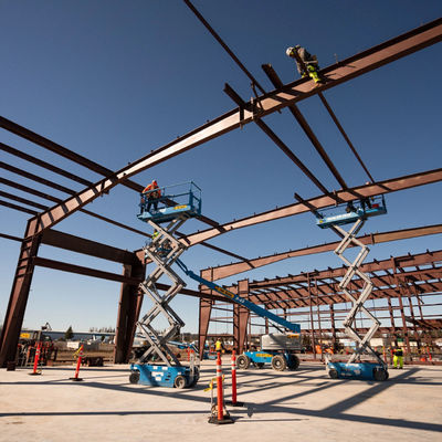 Durable Steel Structure Car Showroom Porsche Exhibition Hall Building Construction