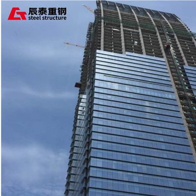 Color Customizable Commercial Center Steel Structure High Rise Building