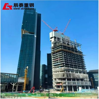 Professional Prefabricated Hot-rolled Galvanized Steel Structure Office Building