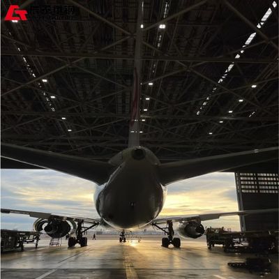 Efficient Prefabricated Large-span Space H-shaped Steel Structure Hangar Building