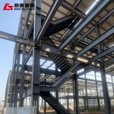 Metal Material Color Customized Double Layer Factory Or Office Steel Structure