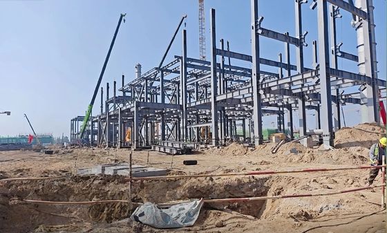 Economic Low Cost Light Steel Workshop For Small Scale Manufacturing Business
