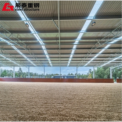 Prefab Steel H-Beam Horse Farm Building Custom Design